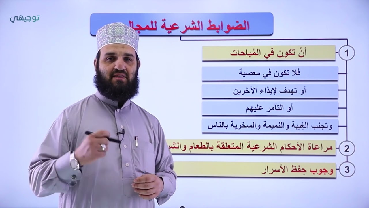آداب المجالس (ج2) - علوم إسلامية || أ. طه نايف - توجيهي 2005