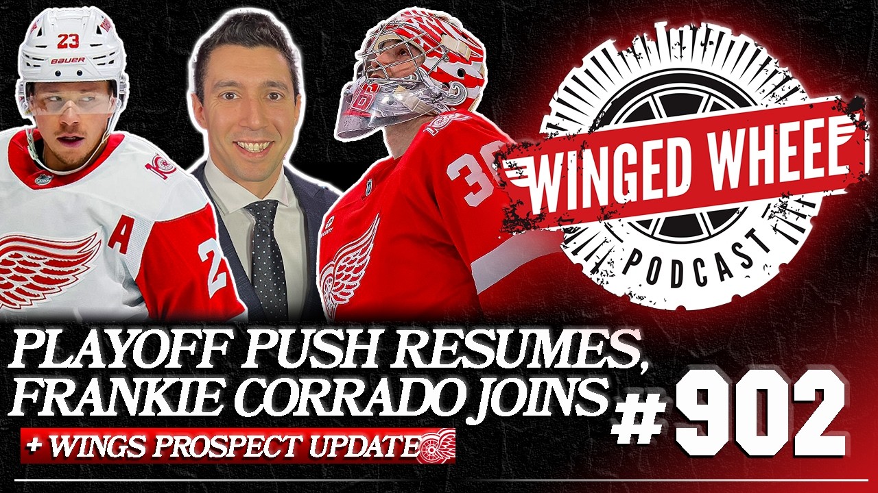 PLAYOFF PUSH BEGINS & DETROIT PROSPECT UPDATES ft. Frankie Corrado - Winged Wheel Podcast - Feb. 25