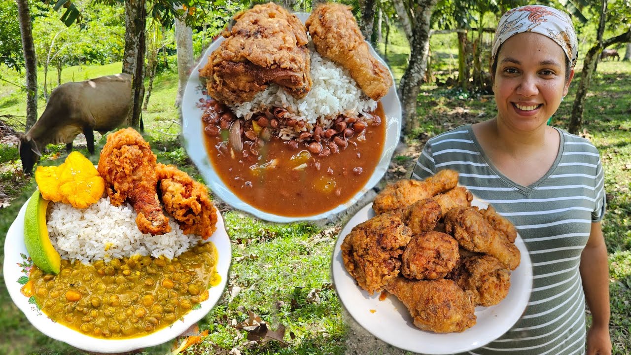 Pollo Frito A La Leña | Comida Típica | Costumbres Del Campo. La vida del campo