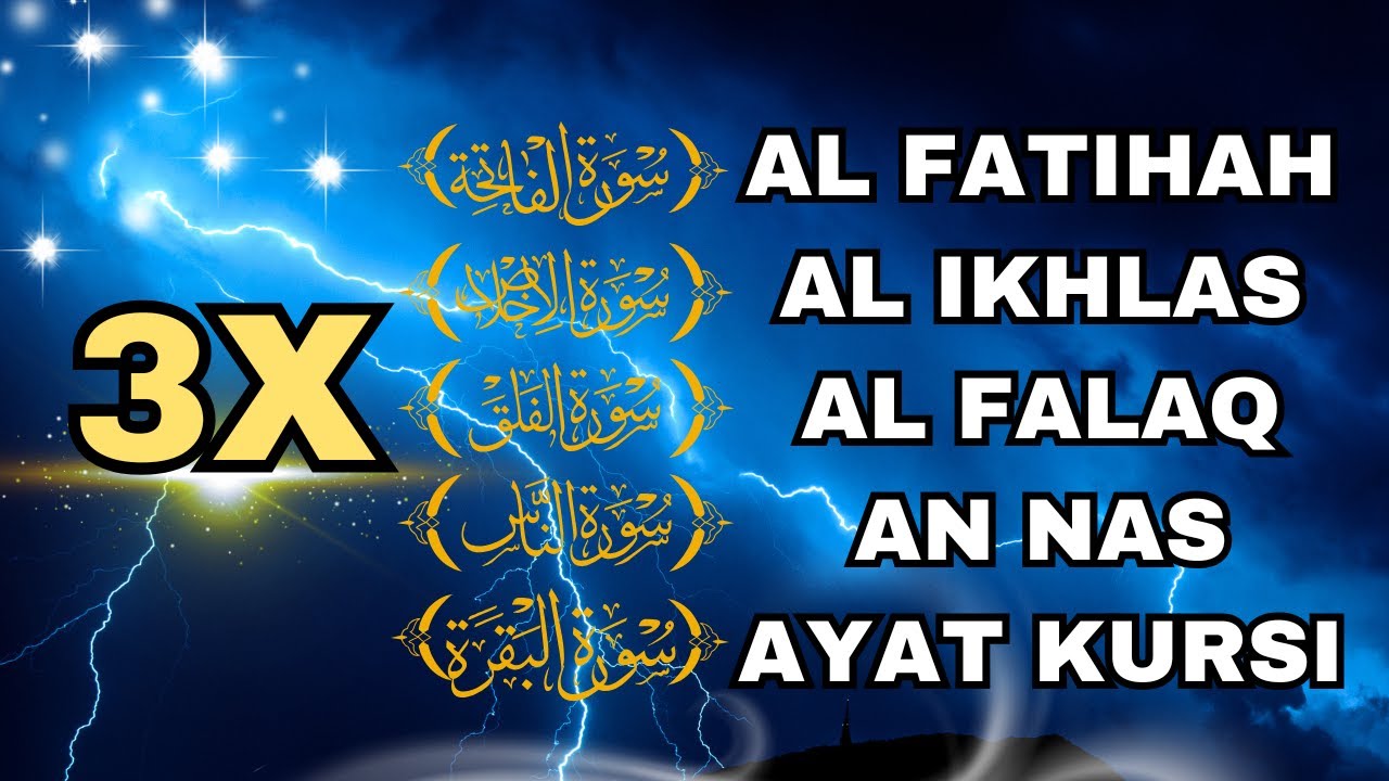 3X FATIHA, 3X AYAT KURSI, 3X IKHLAS, FELAK, NAS | SIHR, MAGIC, JINN, EVIL-EYE | EP 1615 Alaa Aqel