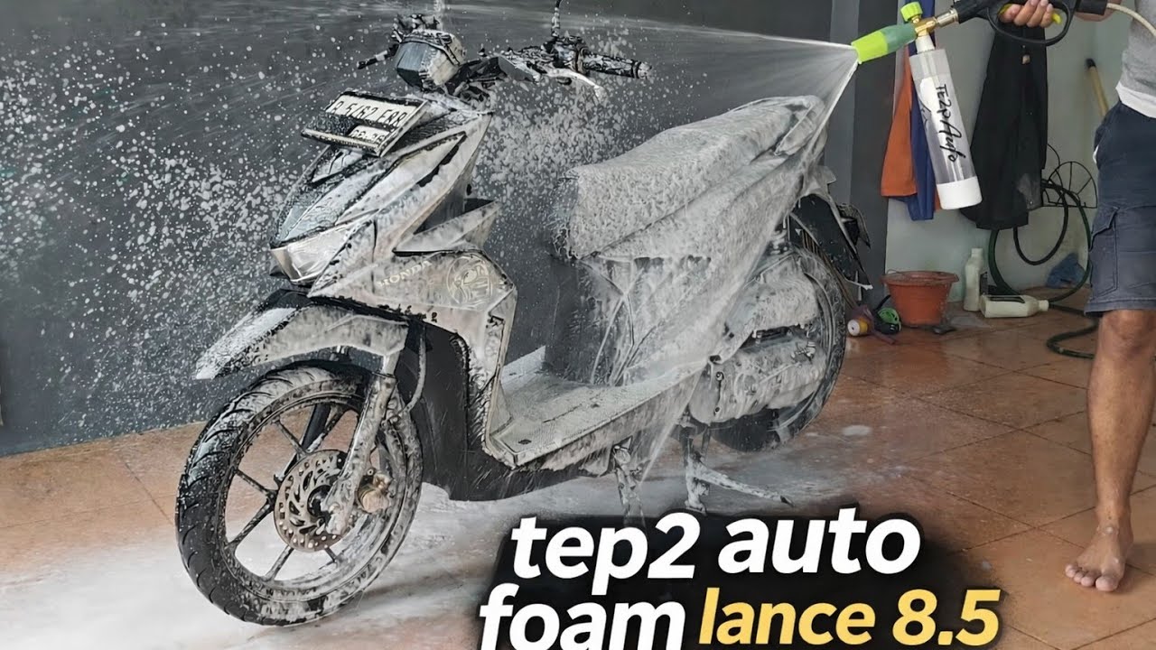 Cuci Motor Sekalian Review: Foam Lance Airless Pump 120mL TE2P Auto