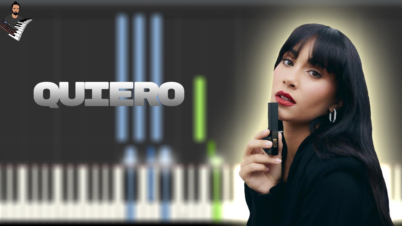 Aitana - Quiero (De La Última Banda Sonora Original) | Piano Tutorial / Partitura / Karaoke / MIDI