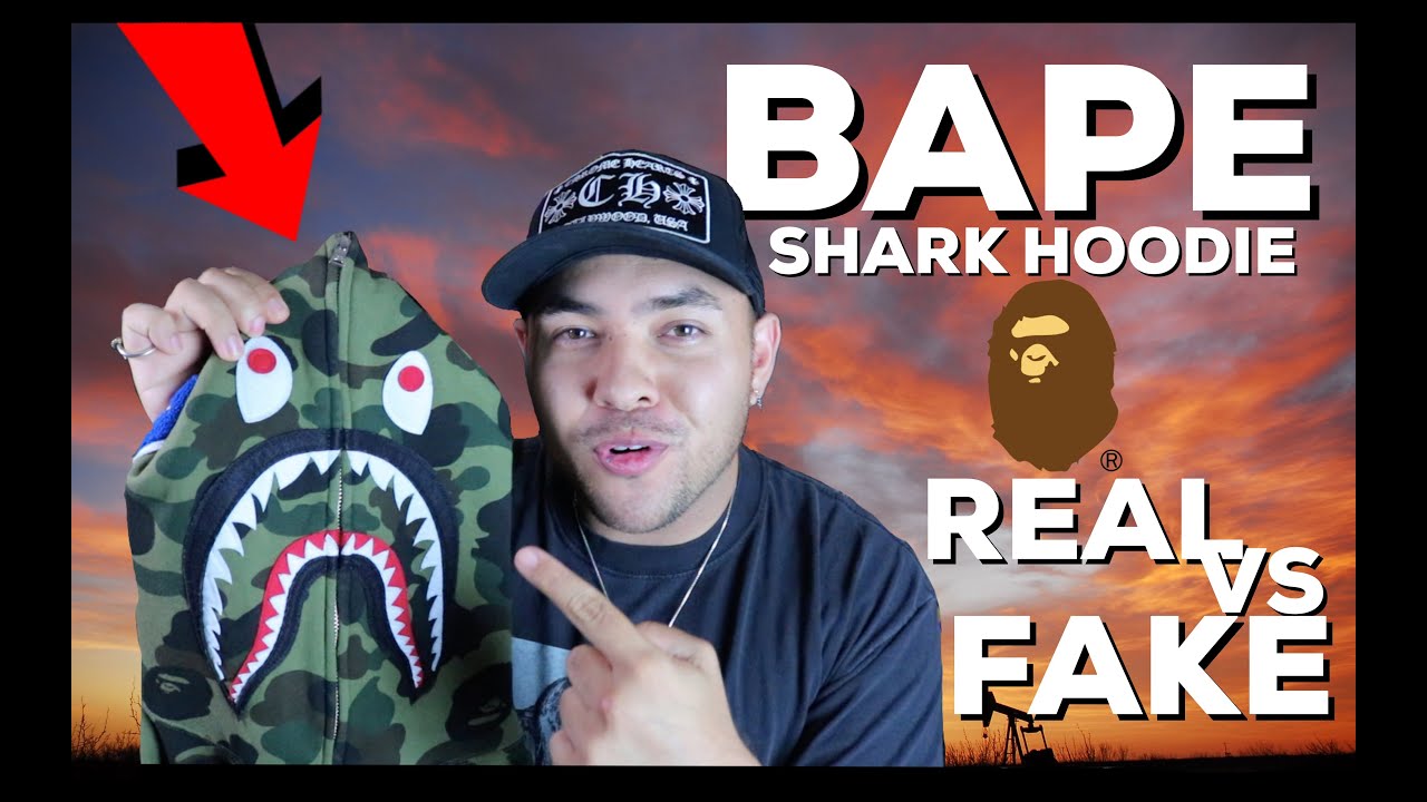 КАК ПРОВЕРИТЬ ПОДЛИННОСТЬ BAPE SHARK HOODIE (САМЫЙ ПРОСТОЙ СПОСОБ ОПРЕДЕЛИТЬ)
