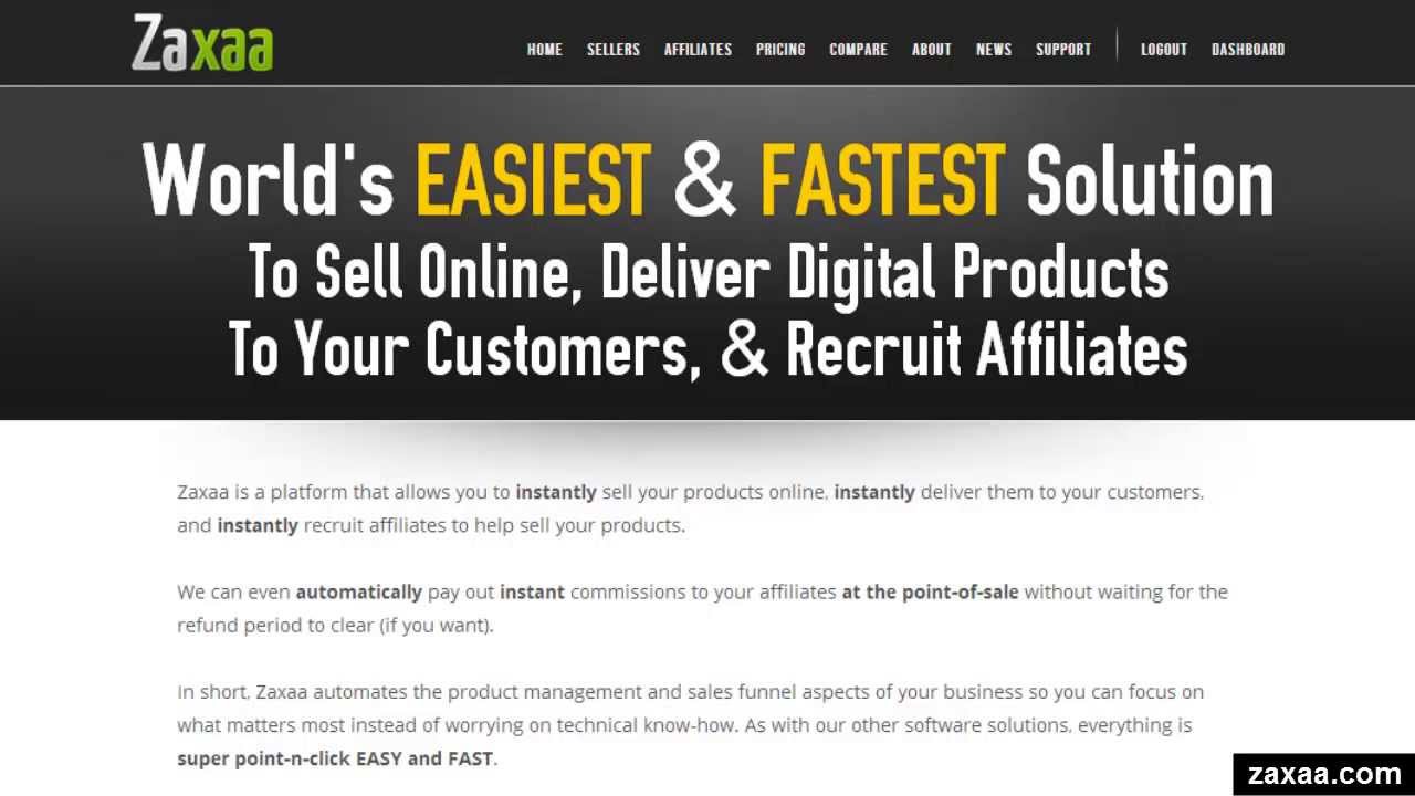 Zaxaa - World's EASIEST & FASTEST Online Selling Solution