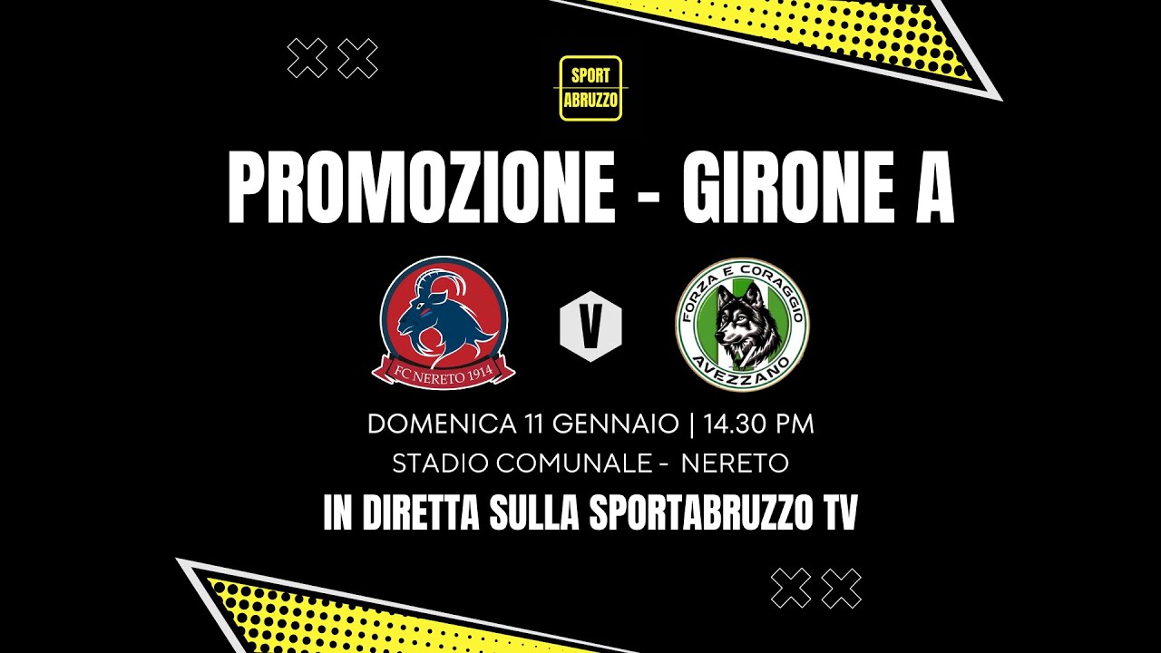 Nereto-F.C. Avezzano: diretta | Promozione
