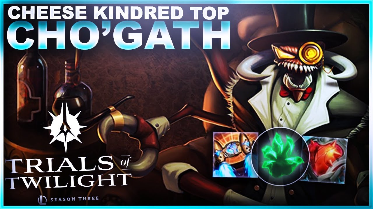 CAN I BEAT THIS CHEESE KINDRED TOP AS CHO'GATH!?! | League of Legends