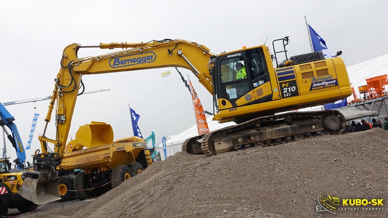 Komatsu PC210 LCi excavator presentation | MAWEV SHOW 2018