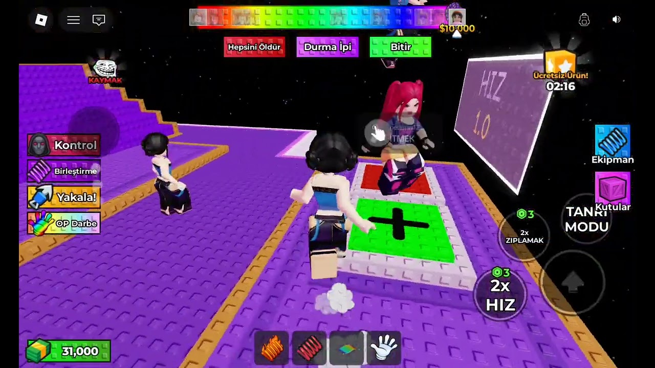 Kpop şeytan avcıları zıplama halatı oynadım😈😁 Roblox 