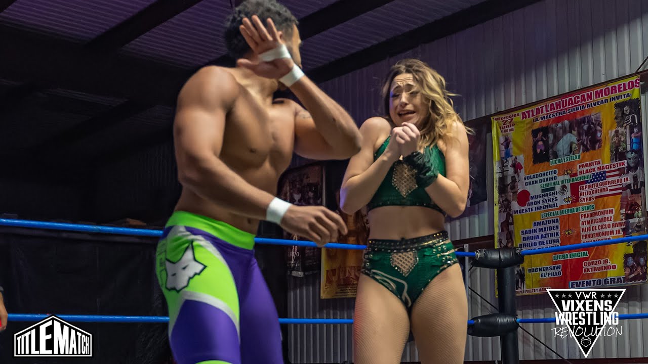 Raychell Rose vs Stephen Wolf (Intergender) Vixens Wrestling Revolution