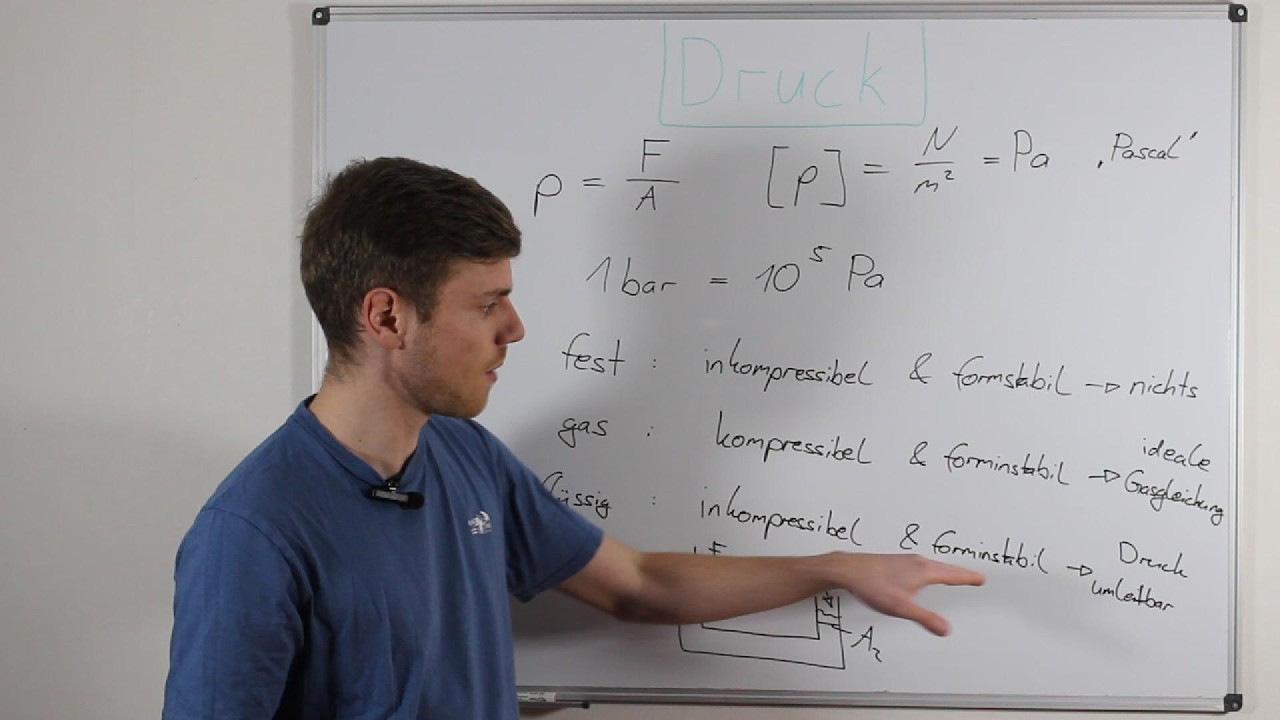 Kraft durch Fläche = Druck | Problemlos Physik