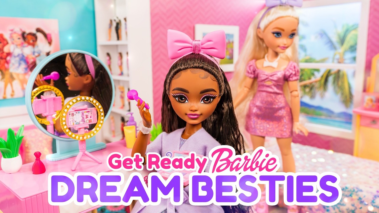 Get Ready With Barbie Dream Besties and Zia | Plus How To Make Flower Pillow