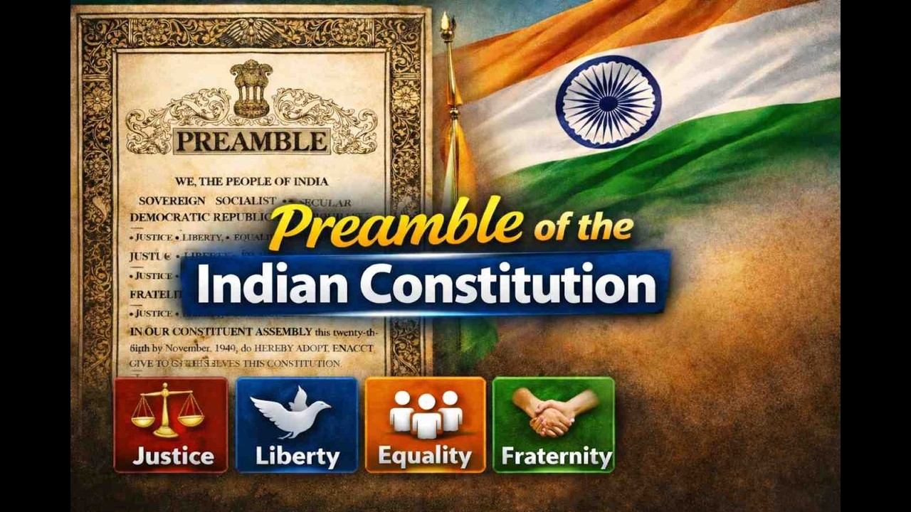 Preamble of Indian Constitution Explained in Hindi | Must Watch for LLB & Judiciary | Preamble