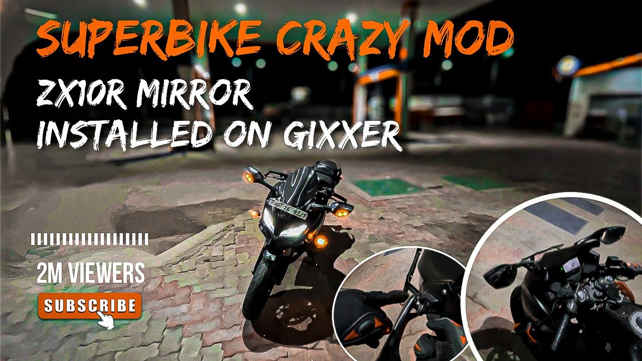“Budget Superbike Mod! ZX10R Mirrors on My Gixxer SF 155 – Stunning Transformation!”