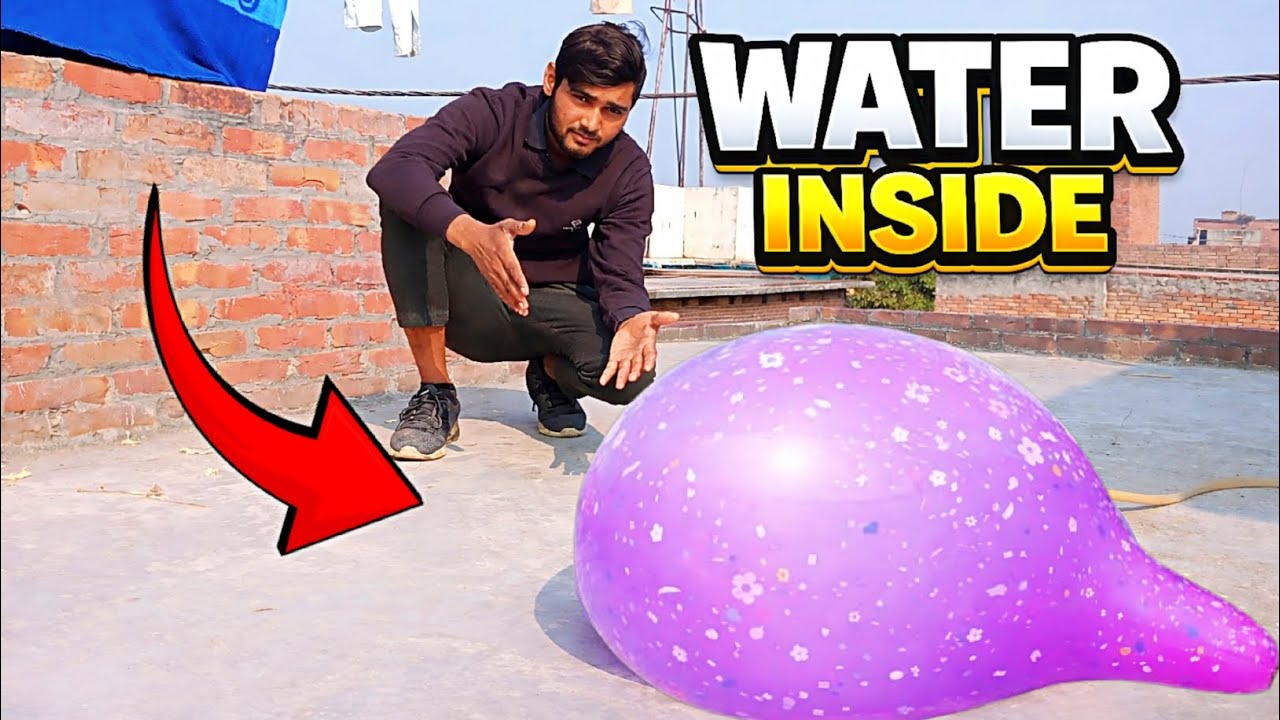 Big size balloon vs water | Biggest Water Balloon Experiment | इतने जोर से फटा 😱