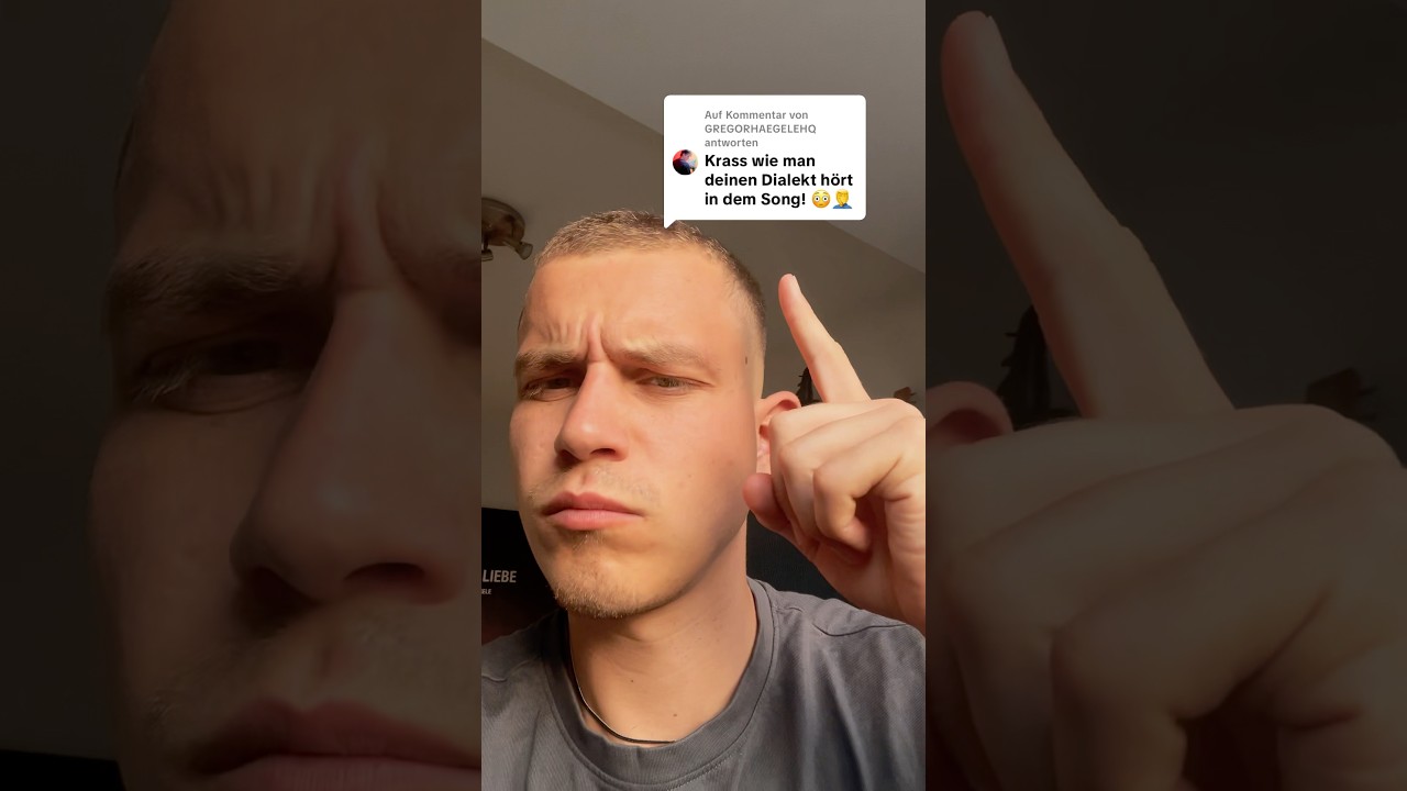 STIMMT DAS ECHT?! 😳 h&ouml;rt man meinen Dialekt ? 😳 #gregorhaegele #mamahatteimmerrecht