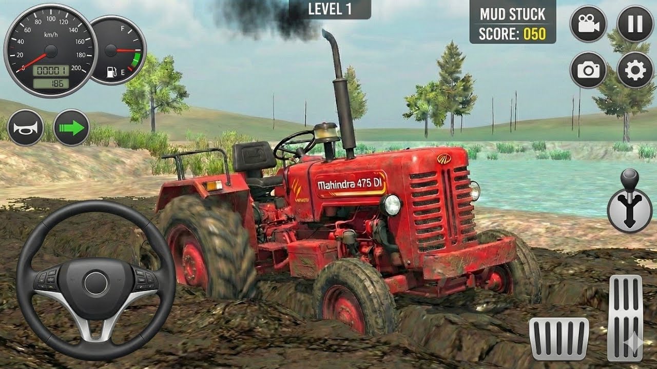 कीचड़ में फंसा Mahindra Tractor! ⚠️ Power Test Gameplay