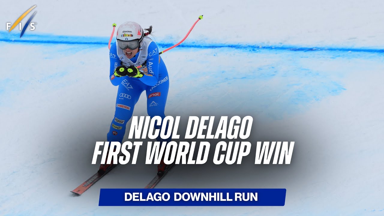 Nicol Delago First World Cup Win | Winning Run | FIS Alpine