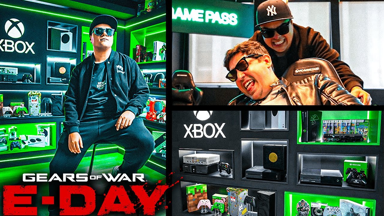 ENTRÉ AL LUGAR DONDE SE JUGARÁ LA BETA DE GEARS OF WAR E-DAY... NUEVO GAMING LOFT DE XBOX | VLOG
