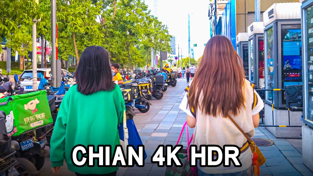 Guangzhou 4K Walking Tour｜walk in the commercial street of Tianhe District, Guangzhou