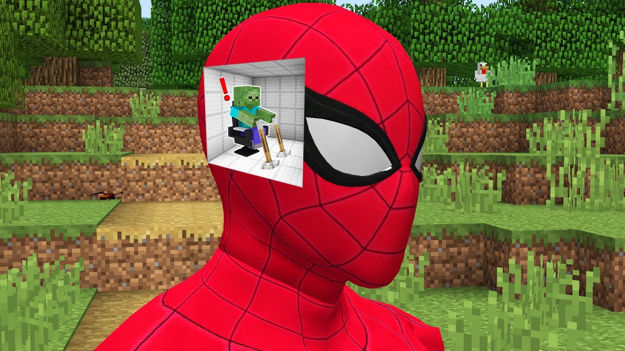 ÖRÜMCEK ADAM'IN KAFASINA GİRİP KONTROL ETTİM 😱 - Minecraft