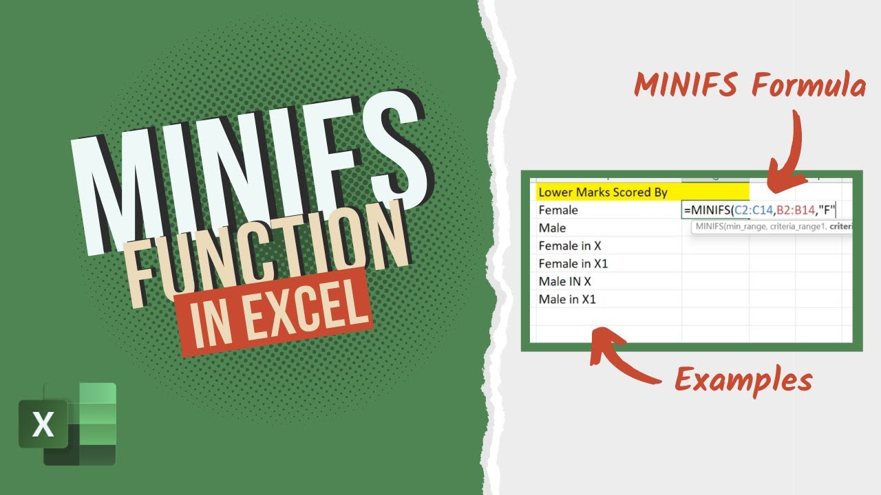 How to Use MINIFs Function in Excel | With Examples 🔥🔥🔥