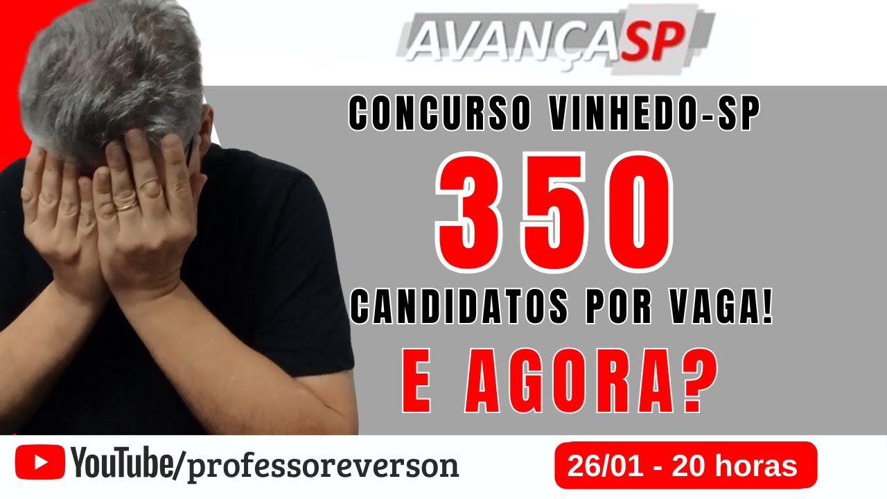 🔥LIVE #186– BANCA AVANÇA-SP -  VINHEDO - COMO SUPERAR UMA CONCORRÊNCIA MUITO ALTA COM A MATEMÁTICA