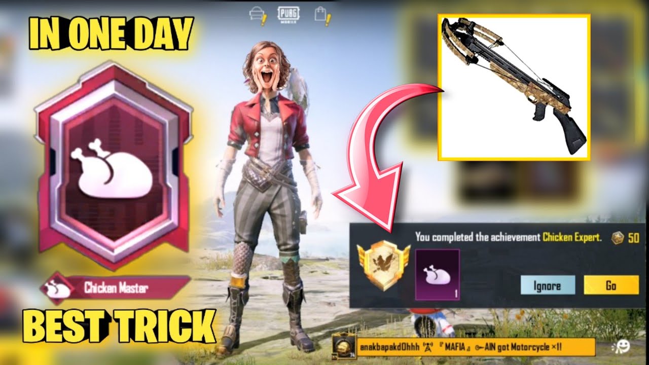 Easy Way To Get ( CHICKEN EXPERT ) Title In BGMI/PUBG | Complete In One Day | Best Trick