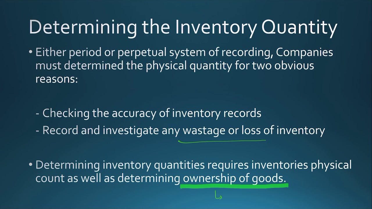 Inventory Ownership - Lecture 4
