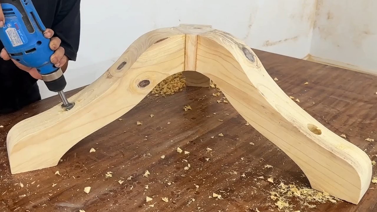 Creative Woodworking Project With Perfect Wood Curves // Inspiring Coffee Table Design // DiY