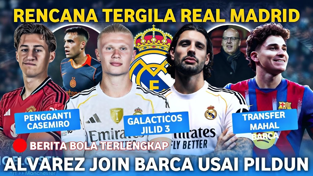 NGAMUK! Real Madrid Ambil Haland Dan Szoboszlay 🤑 Alvarez Join Barca Usai WC 😱 MU Angkut Stiller