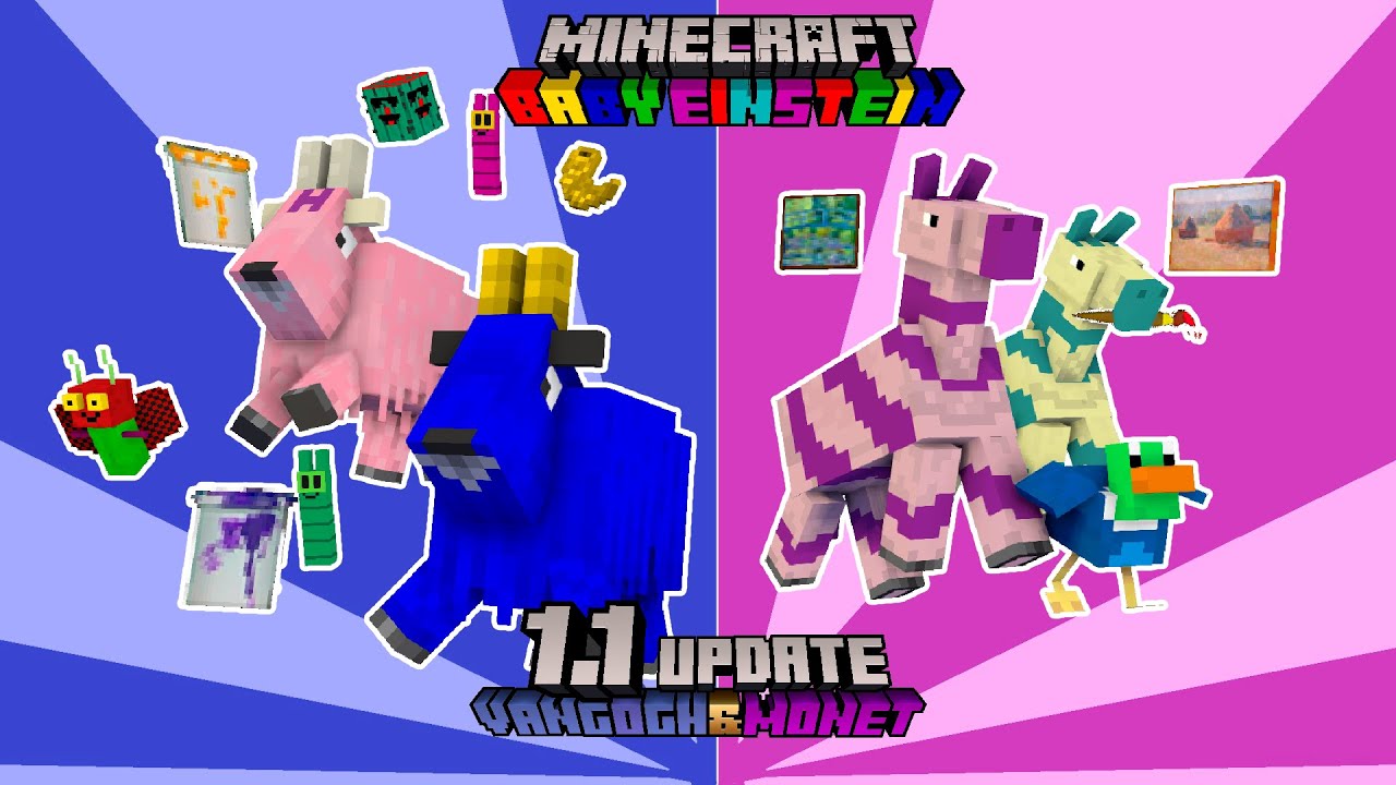 Minecraft Baby Einstein: 1.1 | The Van Gogh & Monet Update | Reveal Trailer