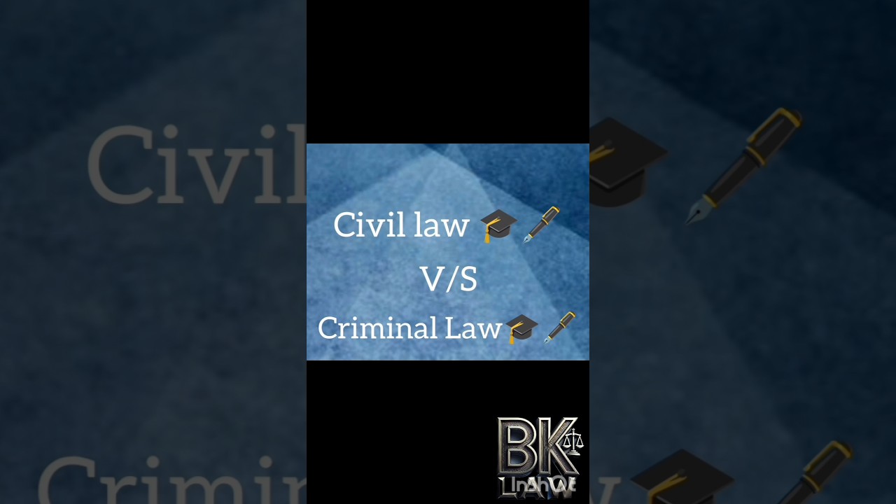 CIVIL LAW V/S CRIMINAL LAW | LLB | LAW | #judicialservices #civilcases #justiceservices