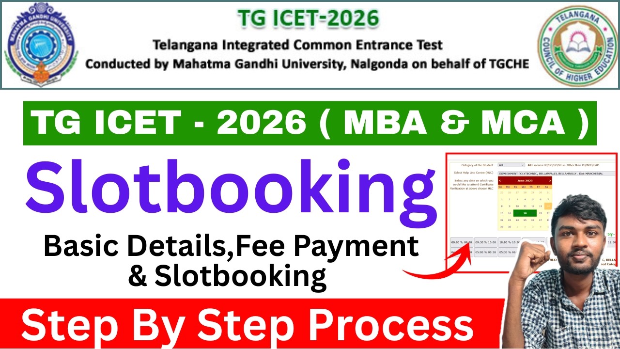 ts icet slot booking process 2026 💥 | ts icet slot booking | ts icet counselling process 2026