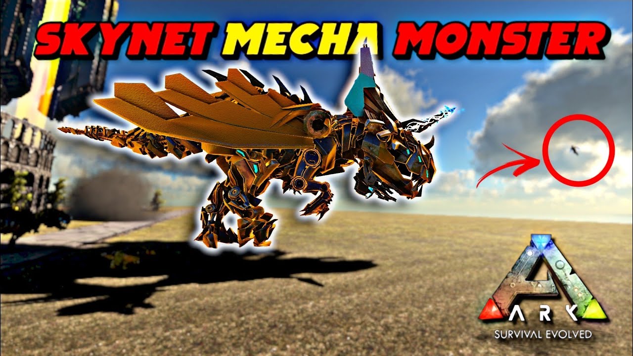 I BATTE WITH SKYNET THE MECHANICAL MONSTROSITY 😱  | ARK MEGA MODDED PRIMAL FEAR #40