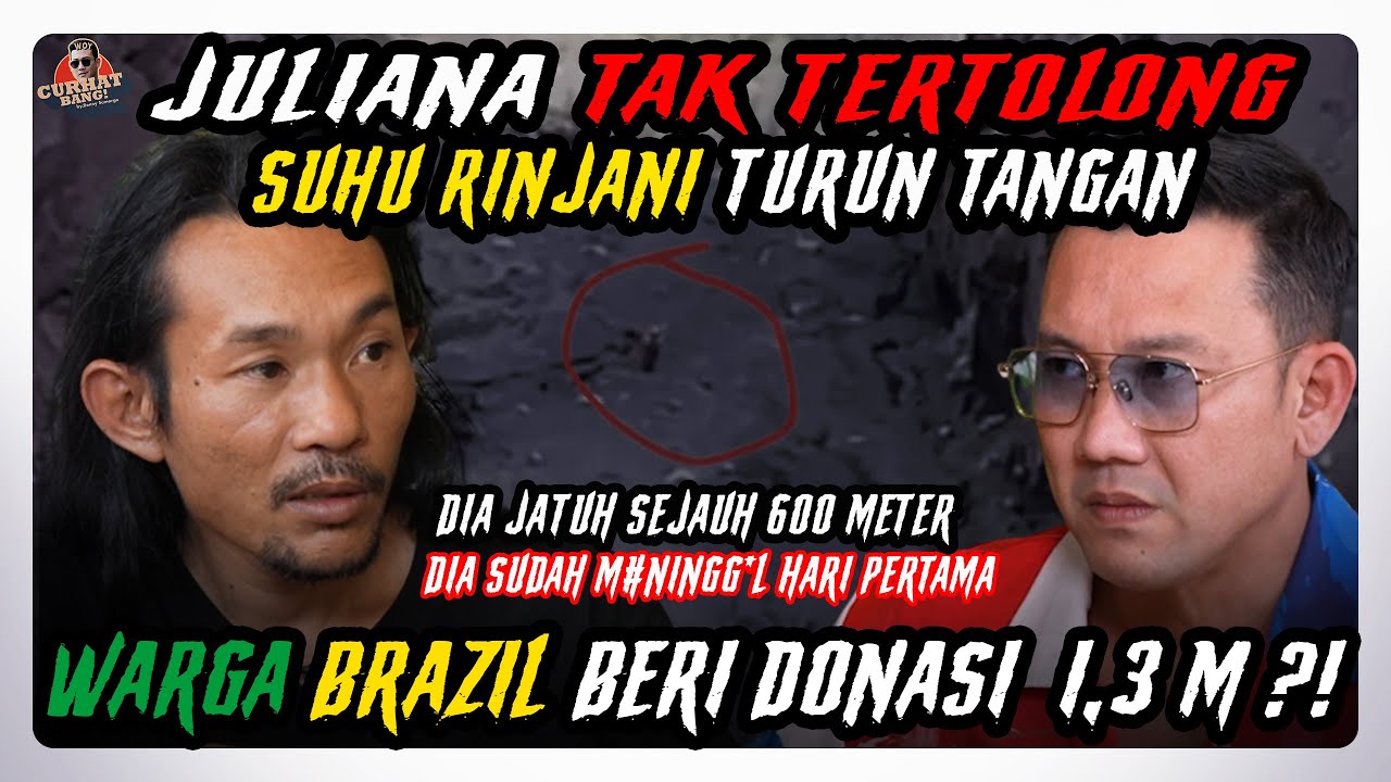 HEBOH !! BULE BRAZIL JATUH DI RINJANI, SANG HEROIK 