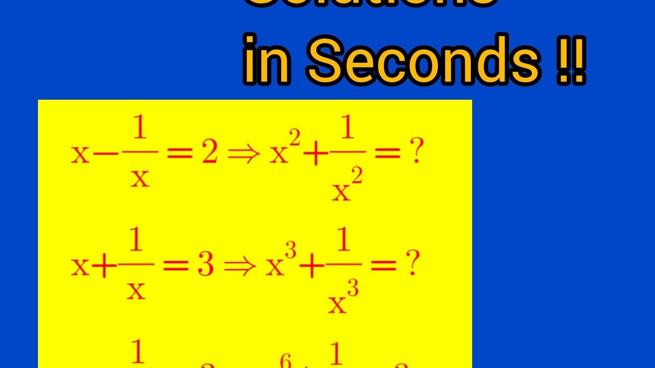 Amazing Shortcuts in Algebra/SSC CGL/IBPS/OLYMPIAD/CBSE. #maths , #students 