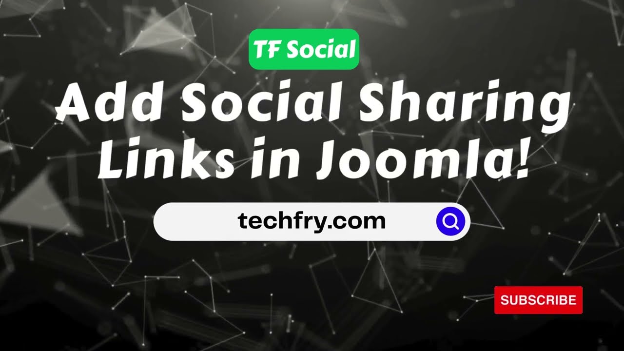 How to Add Social Sharing Links in Joomla?