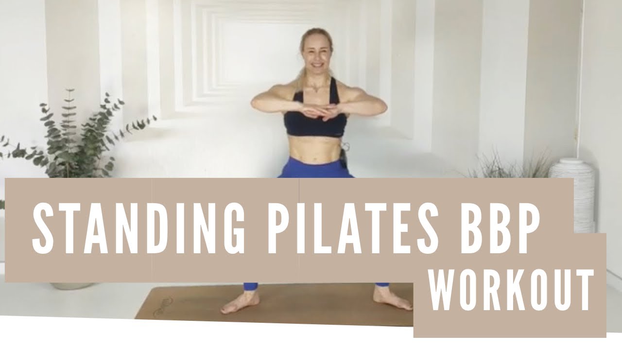 Standing Pilates Workout: Bauch Beine Po, Homeworkout, deutsch