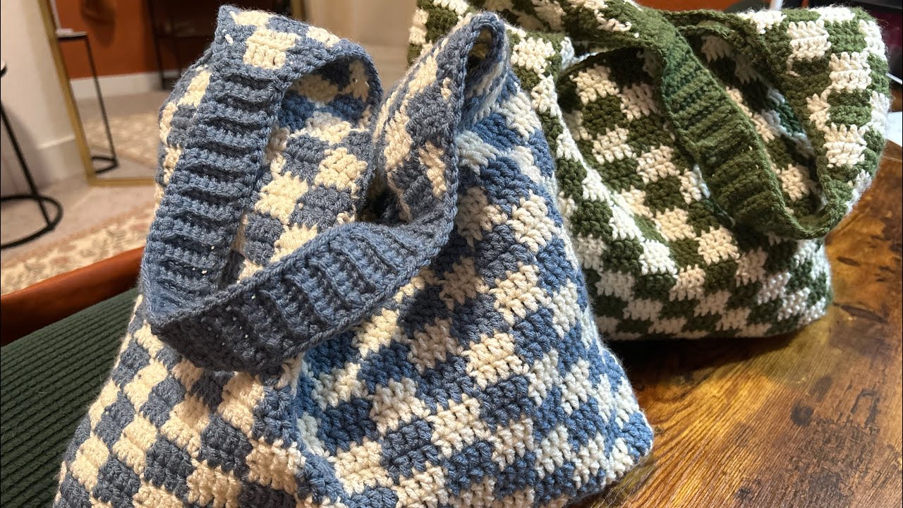How to Crochet The Checkerboard Tote Bag | Beginner-Friendly Tutorial