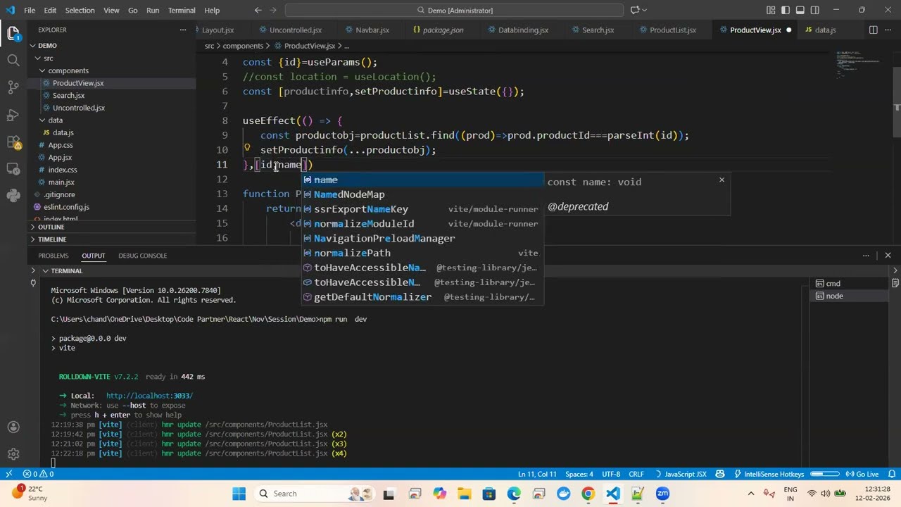 Route Parameter ,query string and hidden state value in React #react