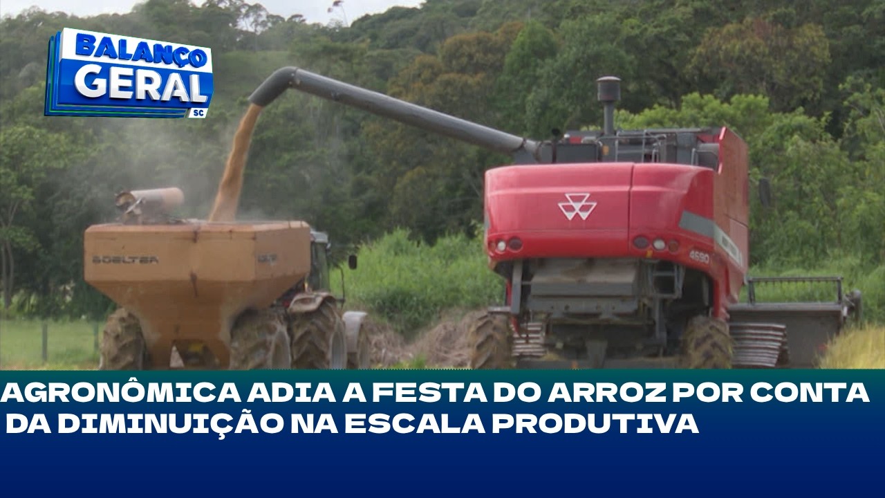 Agronômica adia a Festa do Arroz por conta da diminuição na escala produtiva