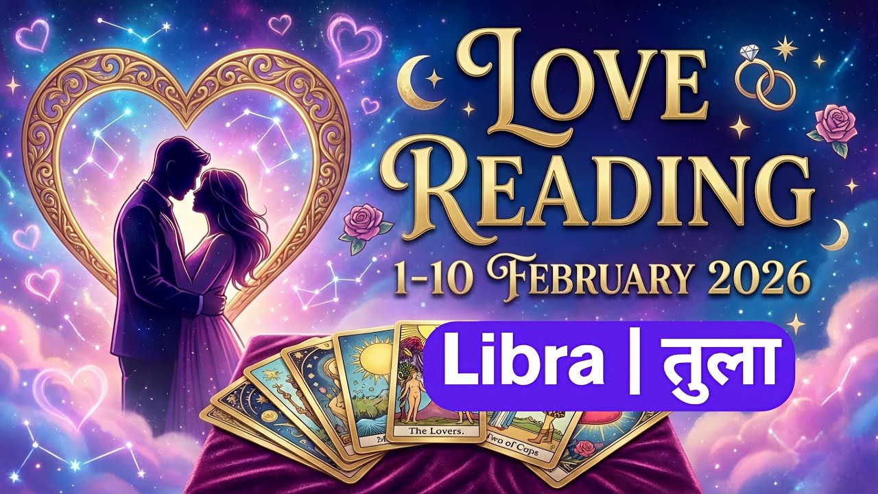 (तुला राशि) LIBRA ❤️1-10 FEBRUARY LOVE READING😍Over burden energy hai❤️Hindi Tarot Reading