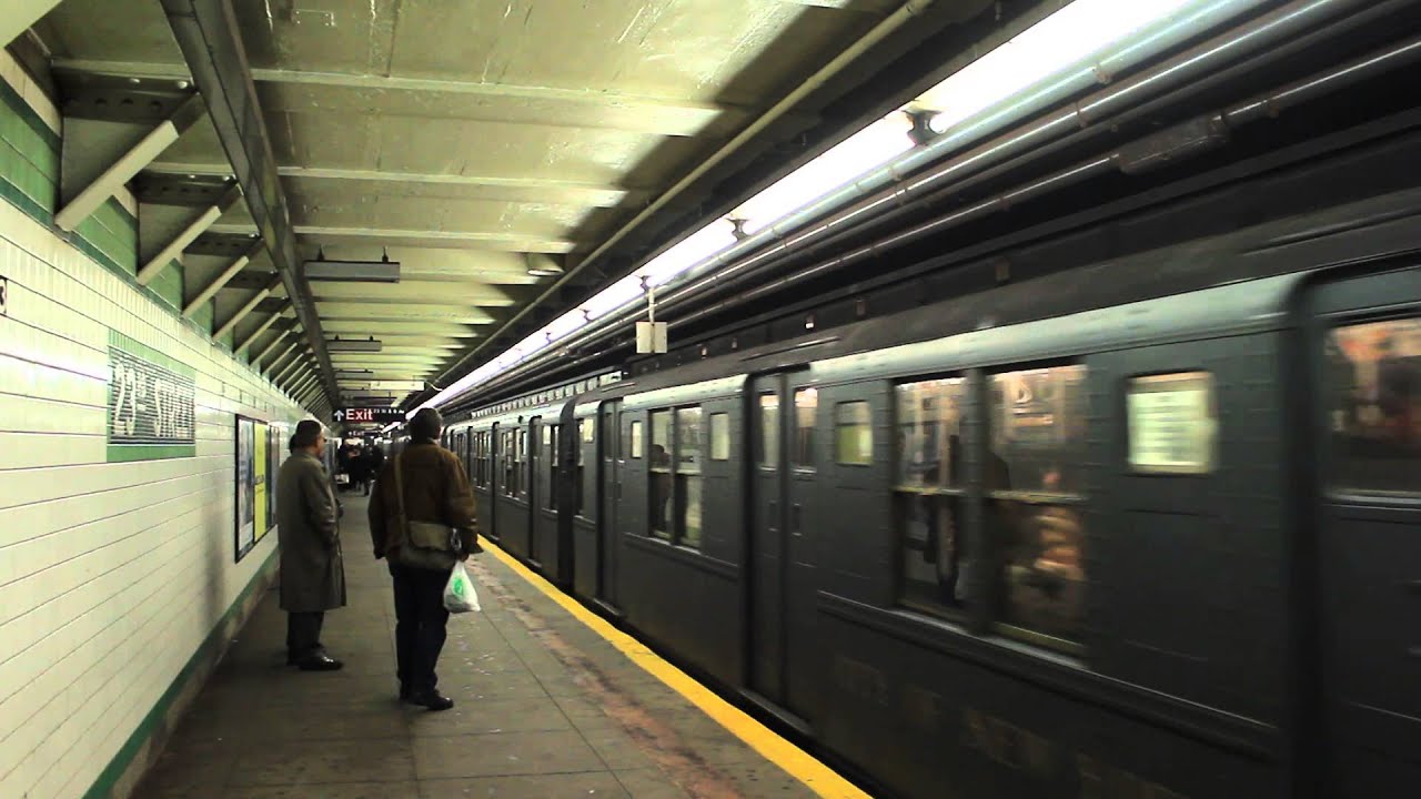 IND Subway Nostalgia: R1/9 (M) Train Departs W. 23rd Street
