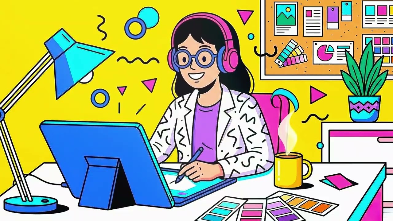 🎵 Creative Studio Beats ⚡ Upbeat Jazzhop & Lofi to Fuel Your Imagination [Focus Flow]