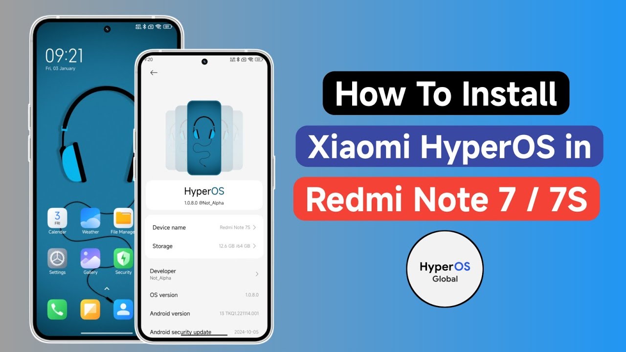 How To Install Xiaomi HyperOS in Redmi Note 7 / 7S 😍