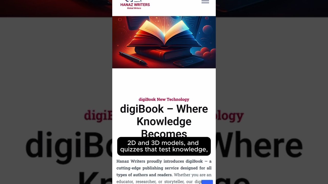 DigiBook by Hanaz Writers | Transform Your Books into Interactive Digital Experiences