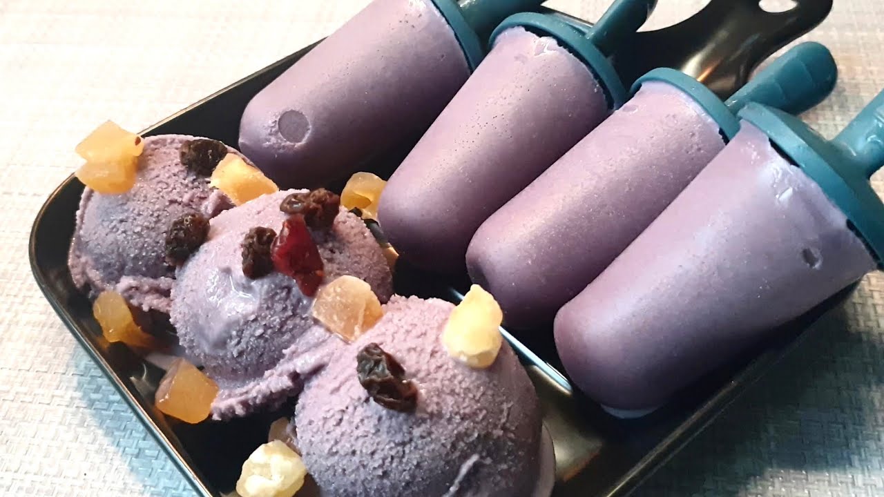 ကန်ဇွန်းဉ ရေခဲချောင်းနှင့်ရေခဲမုန့် sweet potatoe's ice cream and  popsicles