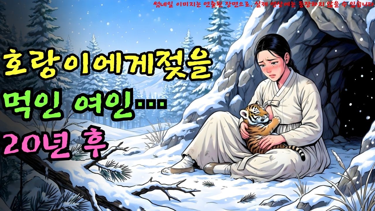 👉 호랑이에게 젖을 먹인 여인… 20년 후 밝혀진 눈물의 운명 같은 인연 | 야담 |옛날이야기 |민담 |전설 | 설화
