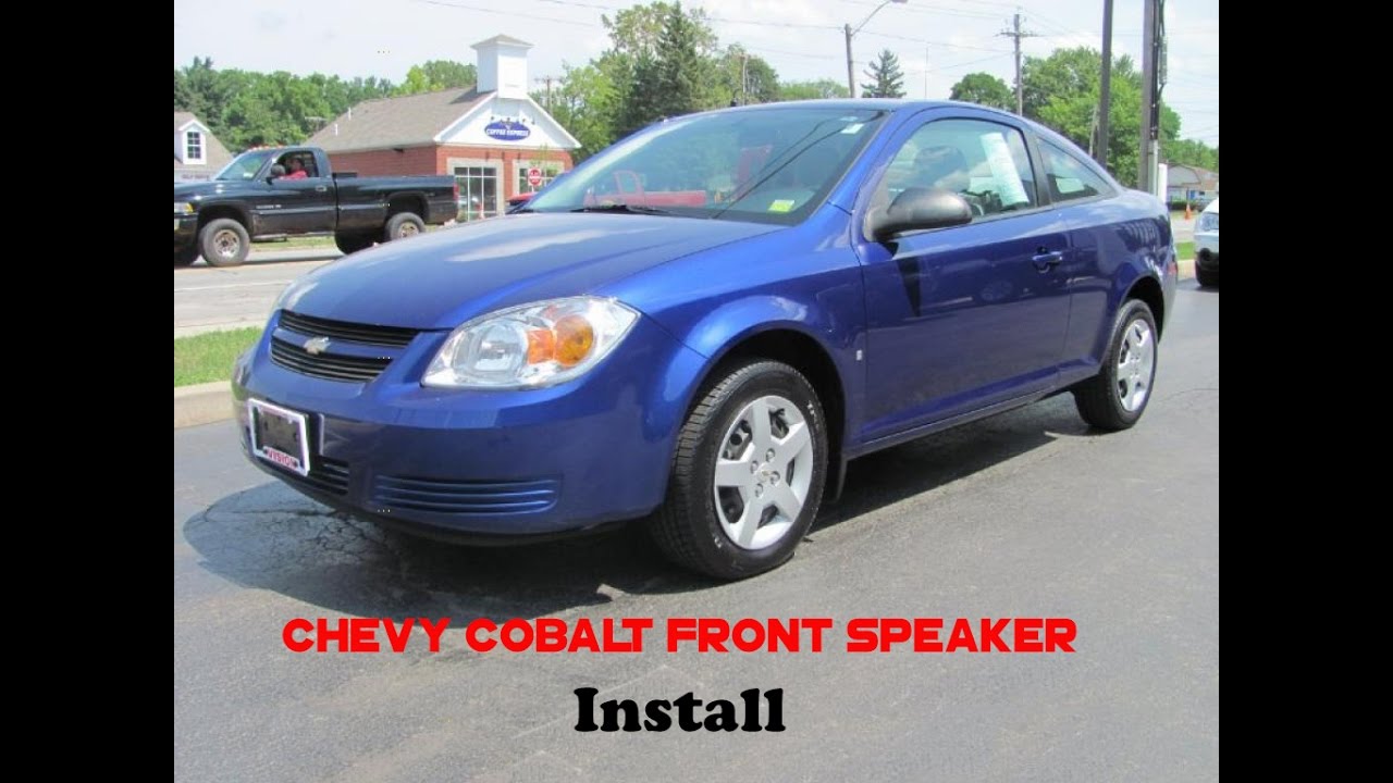 Installing front speakers in Chevy Cobalt and Pontiac G5