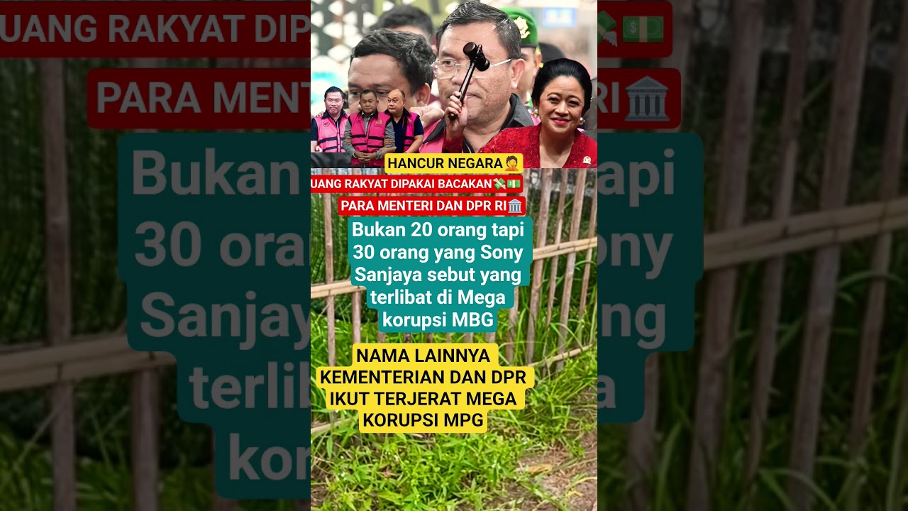 HANCUR NEGARA!! UANG RAKYAT DIPAKAI BACAKAN PARA MENTERI DAN DPR DI MEGA KORUPSI MBG #korupsimbg
